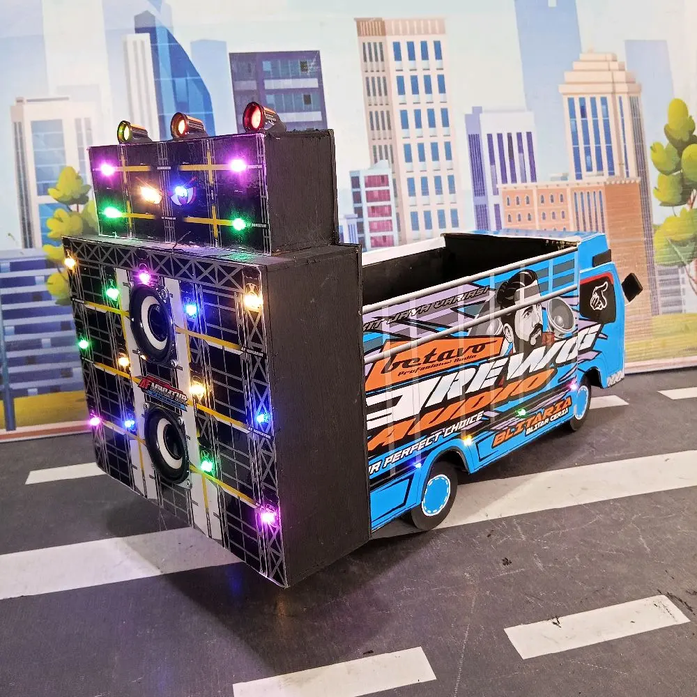 AF MINIATUR _miniatur Truk Horeg dengan Sound System Bahan Triplek Ukuran 25x27x7cm Bisa Bunyi & Bisa Di Cas Speaker 2 Inch Isi 2pcs Sudah Pake Bluetooth AF MINIATUR _miniatur Truk Horeg dengan Sound System Bahan Triplek Ukuran 25x27x7cm Bisa Bunyi & Bisa Di Cas Speaker 2 Inch Isi 2pcs Sudah Pake Bluetooth