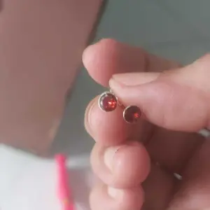 anting giwang perak925 asli lapis emas asli model toge mata putih