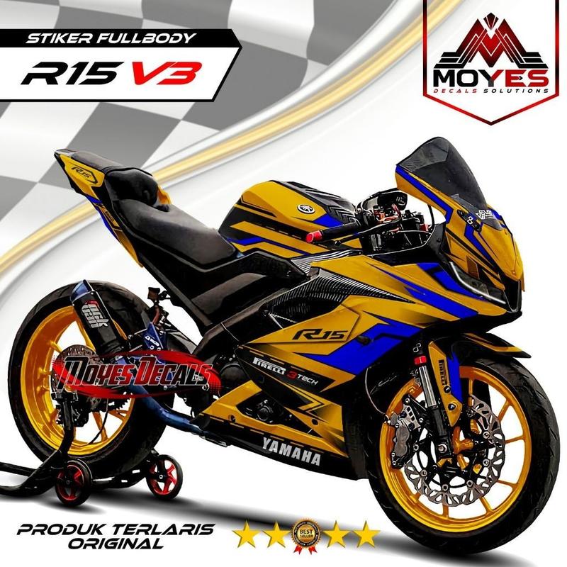 Decal R15 V3 Fullbody Custom Stiker Variasi Yamaha R15 V3 Fullbody 0