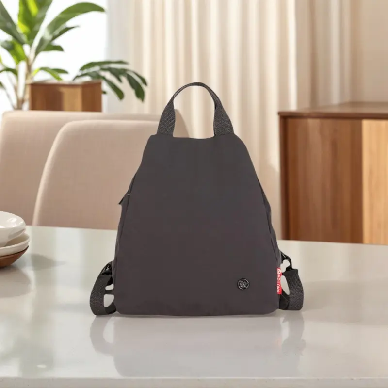 AOLONG Ransel ERIKA 1051#  - Tas Ransel Wanita Cantik Backpack Cewek Bahan Parasut Anti Air Bisa COD Hitam Dewasa Sekolah Serut 2