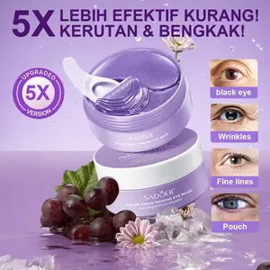 【BPOM】Masker Mata Biji Anggur (60 lembar) - Mengatasi Mata Panda, Lingkaran Hitam, dan Kantung Mata, Memudarkan Garis Halus, Mengencangkan, Anti Aging, serta Menutrisi dengan Vitamin