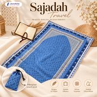 Gambar Sajadah Travel Portable 105x60cm | Sajadah Traveling Lipat Ringan dengan Pouch Serut - Travel Batik Khaki dari jendelabook Kab. Klaten 5 Tokopedia