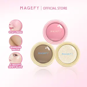 MAGEFY Blush, Contour, Highlighter – Produk Face Makeup Terpisah untuk Tampilan Flawless: Blush Matte, Kontur Dimensi 3D, Highlighter Glow Lembut & Multifungsi