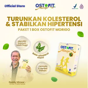 OSTOFIT MORIGO 1-3 Box Susu Herbal Kelor 200gr – Membantu Turunkan Kolesterol & Stabilkan Tekanan Darah Tinggi