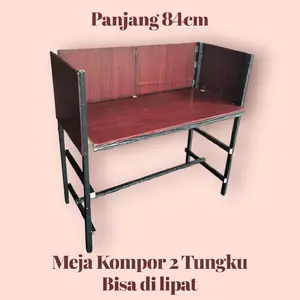 meja Kompor 2 tungku bisa di lipat