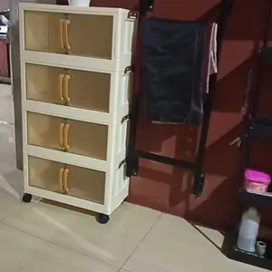 [COD 24h shipping] Tidy Tribe 50cm/60cm/70cm/80cm Lemari Penyimpanan Plastik/lemari pakaian aesthetic/lemari lipat/lemari portable/Tempat Baju/lemari mainan anak penyimpanan/Lemari penyimpanan dengan roda/Putih/Transparan Hitam/Campuran