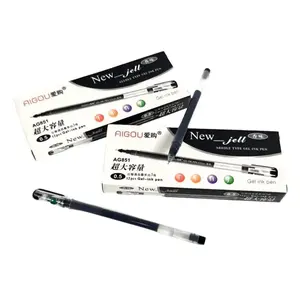 Grosir ( 1kotak12 pcs) Pulpen Gel New Jell AG-851 AIGOU ( Lancip )