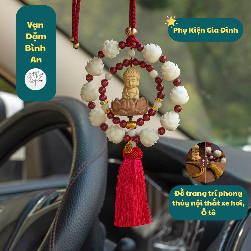 Khánh Phật treo xe ô tô xe hơi bàn làm việc cao cấp nhiều màu sắc