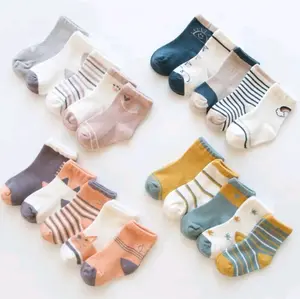 isi 3 pasang kaos kaki bayi baru lahir Newborn baby bayi cowok cewek cantik Perempuan