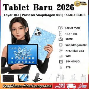 (56) 5G Tablet M66 Pro Snapdragon 888 10.8'inci [16GB+1TB] | Pengalaman Pro Layaknya PC | 120Hz OLED Real Color FullView Display | Ultra-tipi| COD Bluetooth Layar tablet .tab murah