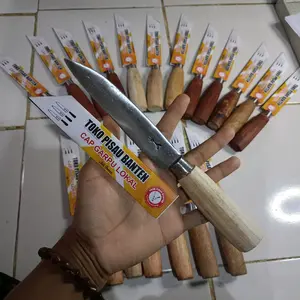 PISAU DAPUR CAP GARPU ORIGINAL SATUAN TANPA SERANGKA Baja Per Tua Super Tajam Gagang Kayu Cengkeh & Mahoni Panjang 15-16 cm Tebal 2.5-3 mil Cocok Memotong Daging Buah Sayur Bawang Cabai Kitchenware