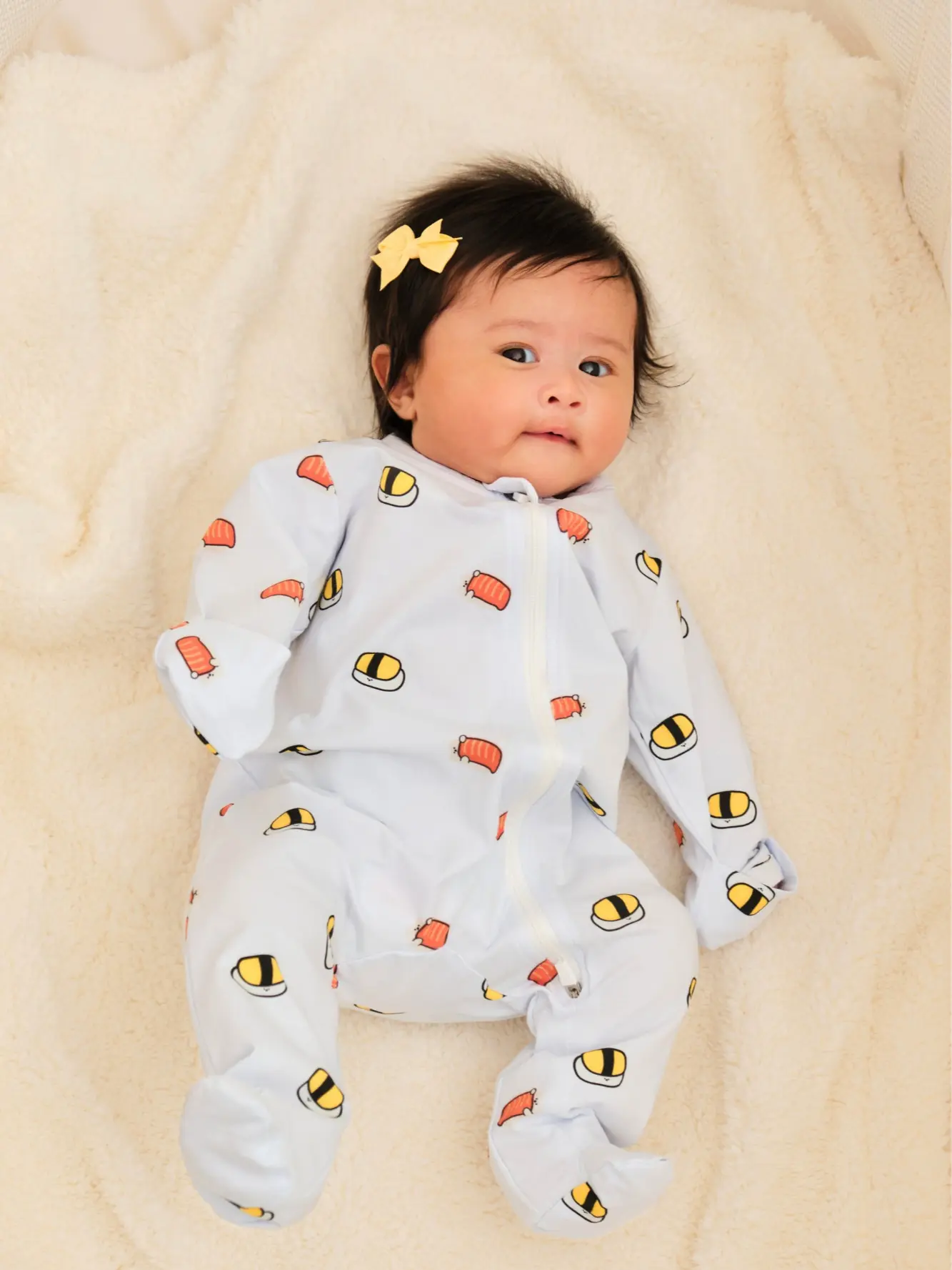 Gabe Soft Organic Cotton Sleepsuit Sushi