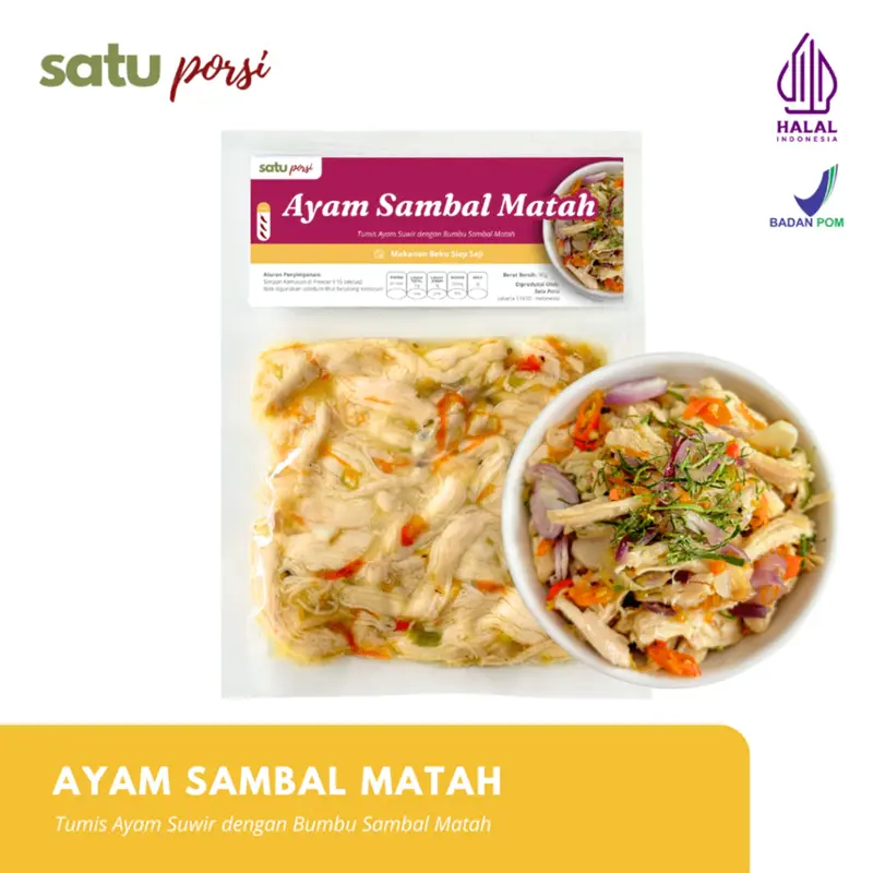 Satu Porsi Ayam Sambal Matah I Frozen Food Meal 0