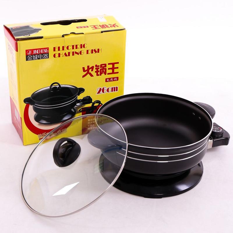Nồi Lẩu Điện - Chảo Điện Đa Năng Đế Liền size 26,28,30cm An Toàn - Tiện Ích Nút Xoay 5 nấc điều chỉnh - Siêu Bền