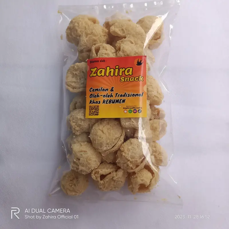 Keripik Tahu Walik Original Kripik Tahu Bulat Gurih Bulat Mini 100gram 3