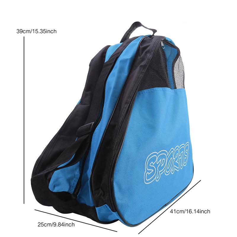 Blue children's skate bag Large capacity special storage bag Roller skate bag 2