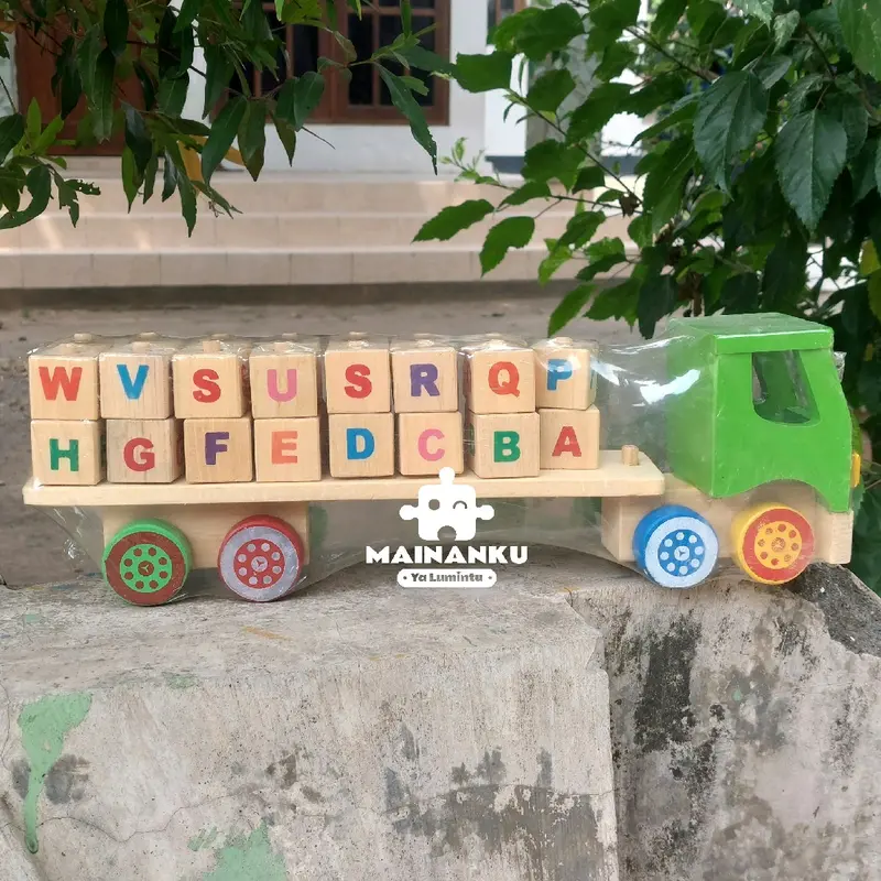Mainan Edukasi Anak Truk Huruf Abjad Toys Alat 0