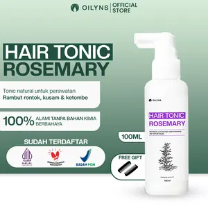 Oilyns Hair Tonic Rosemary 100ml BPOM Penumbuh Rambut Atasi Rontok Vitamin Haircare Anti Ketombe 100% Alami Tanpa Bahan Kimia Berbahaya