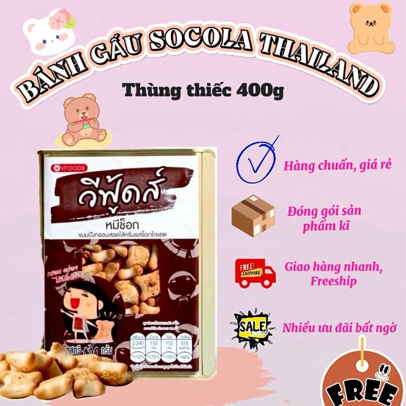 Bánh gấu Thái Lan thùng thiếc vị sô cô la..