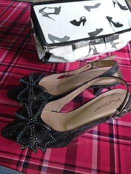 Product Review of flow edelweis shoes hils 5 cm/ab 047  Heels Pesta Karet Wanita ini High 4 from R**a O**a 0