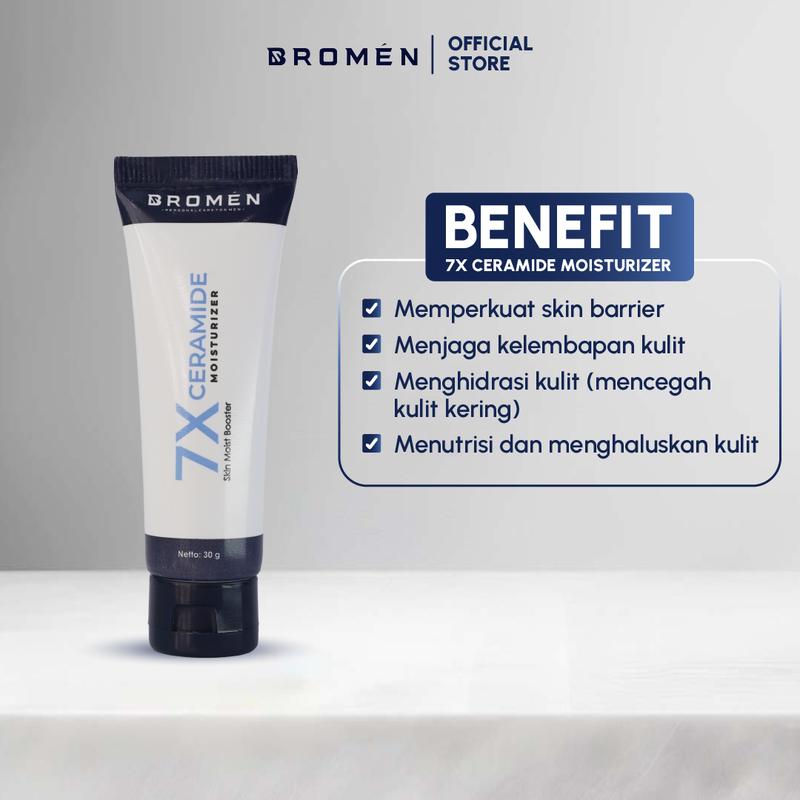 BROMEN Paket Mencerahkan Wajah Pria Brightening Booster Plus Extra - Skincare Wajah Laki-Laki Viral 4