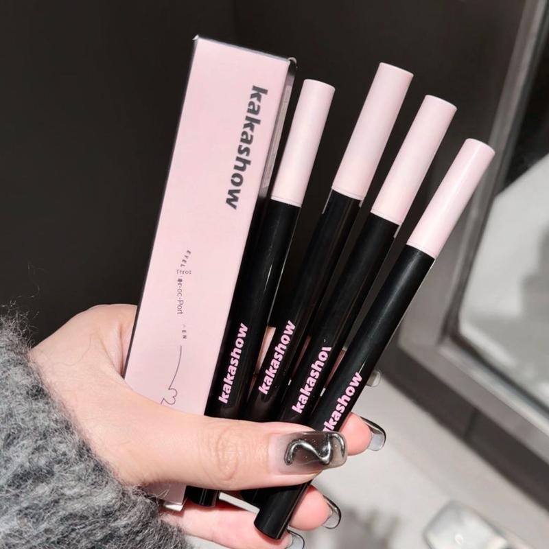 Product Introduction of Kakashow Smooth and Fine Liquid Eyeliner Smooth Waterproof Sweat-Proof Not Smudge Beginner Lower Eyelashes Cheap Lipliner Makeup 15