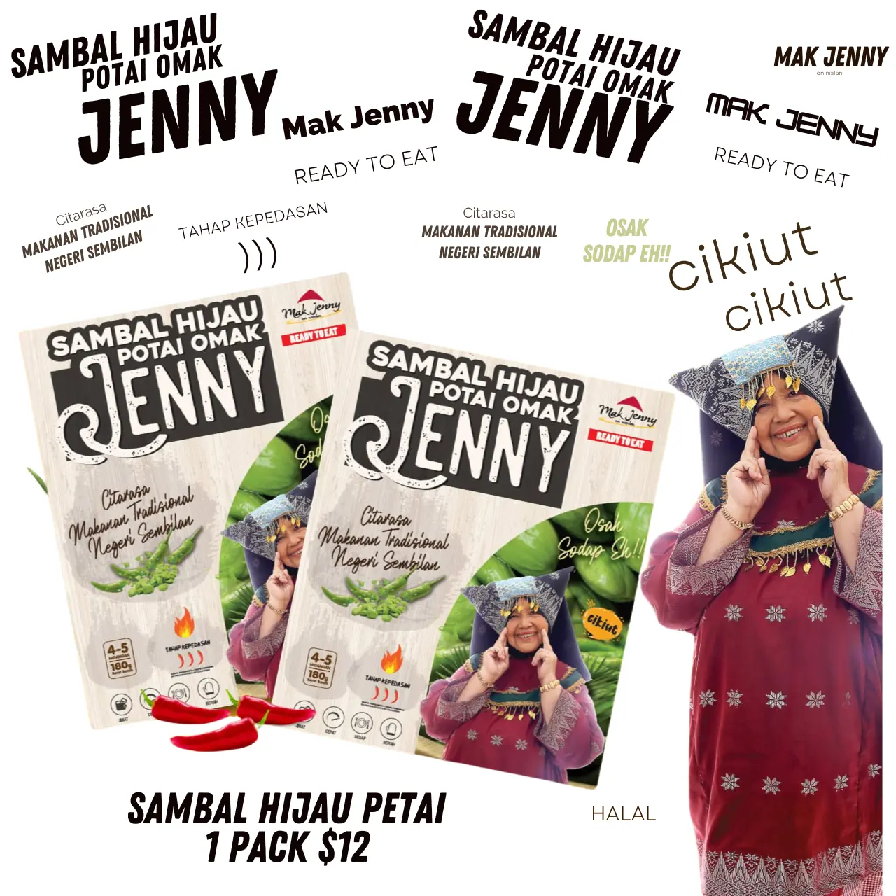 Sambal Hijau Potai Omak Jenny