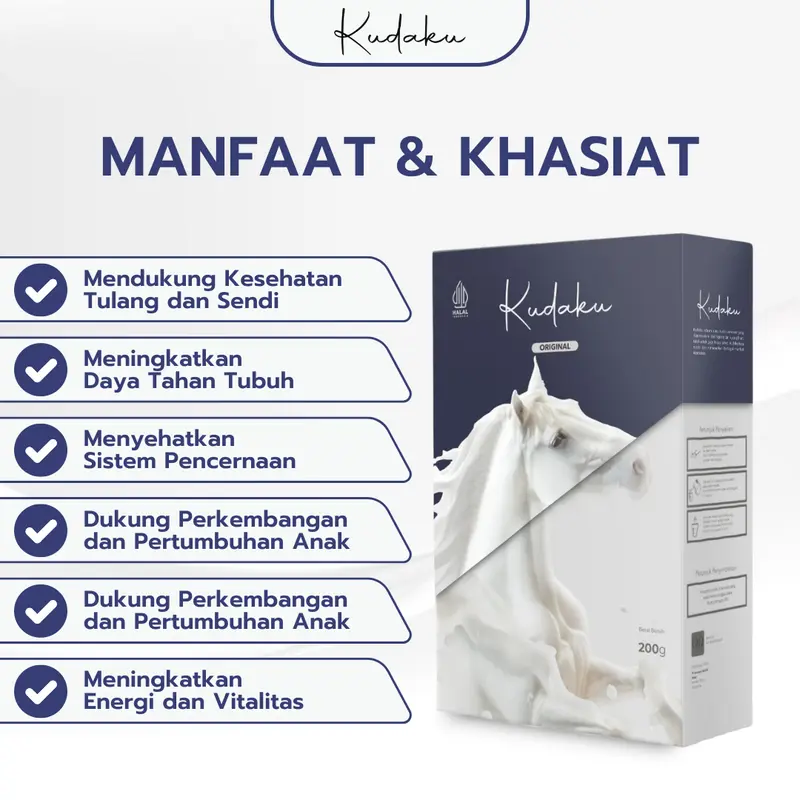 Kudaku - Susu Kuda Liar Sumbawa Asli Membantu Menjaga Kesehatan Tulang & Sendi Milk Bahan Dairy Minuman Bubuk  Susu Etawa 4