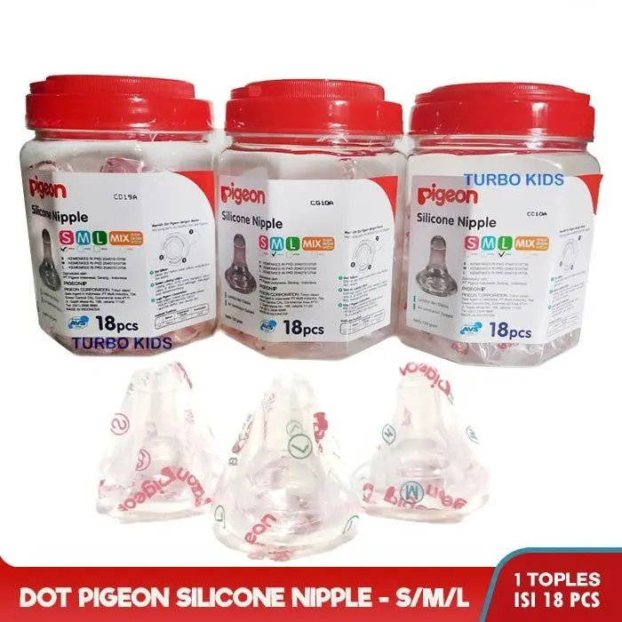 ARJUNA Pigeon Dot Bayi Silicone Nipple Eco Size S / M / L / Silicone Dot Pigeon KT3