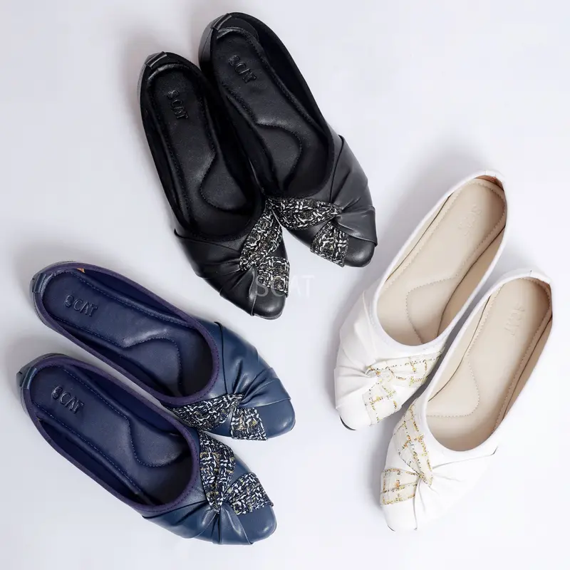 SCAT Elena Flatshoes Wanita Sepatu Kerja Sepatu Casual 1