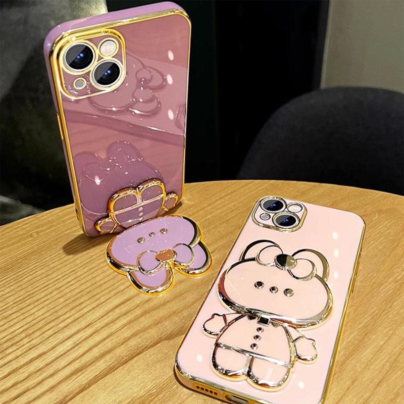 Product Introduction of Casing Oppo A17 A97 A98 5G A38 A78 4G A58 4G A58 5G A78 5G phone case TPU 3D rabbit stereo stand ultra thin electroplated soft case shock protection case with bracelet 3