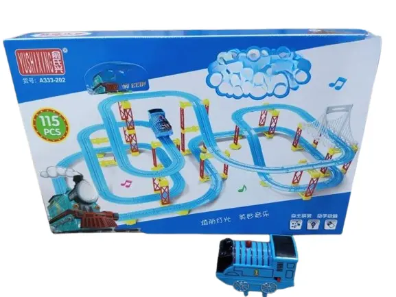 [IM] Mainan Anak Thomas And Friends Rail Kereta Api Muter 360 Derajat Set Hadiah 1
