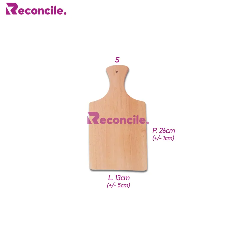 Reconcile AM03 Talenan Kayu Mahoni Gagang/Cutting Board/Alas memotong iris Bawang 5