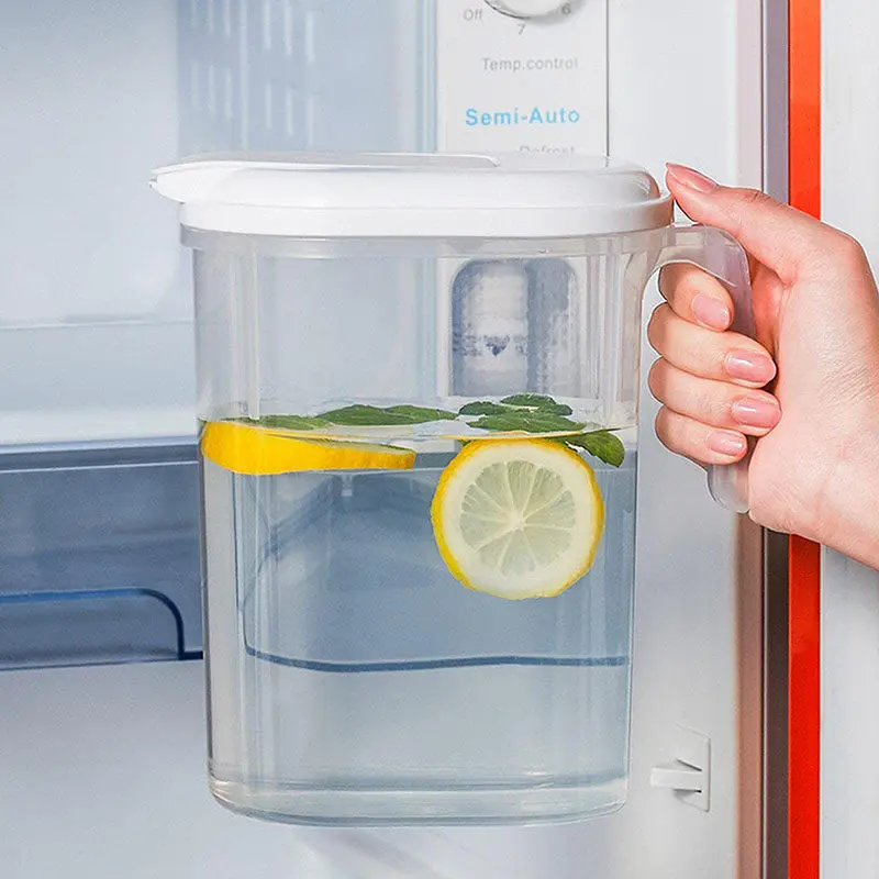 1.8L Large Capacity Cold Water Teapot with Handle High Temperature Resistant Fruit Teapot