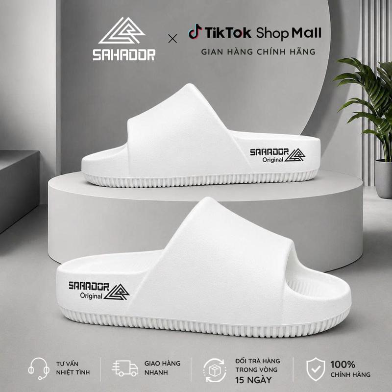Dép đúc SAHADOR quai ngang Unisex đế cao 4cm êm chân phong cách thời trang Basic fullsize DC04
