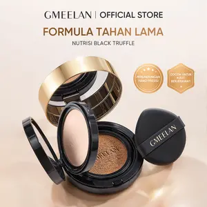 GMEELAN Black Truffle PCA Zinc Antioksidan Air Cushion 7g+10g Menutupi Dengan Baik Sepanjang Masa Cocok Untuk Kulit Rawan Jerawat Dan Kulit Sensitif Perbaikan Truffle Hitam