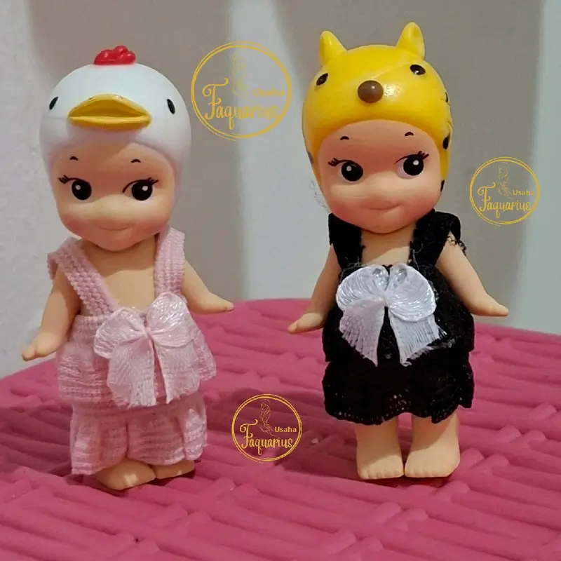 Ganci Sonny Angel OPP set pita / sonny angel laut / sonny angel animal / gantungan kunci sonny angel / gantungan tas sonny angel / rok sonny angel / jumpsuit sonny angel / sonny angel dreaming / soony angel hipper Hitam 0