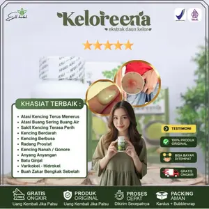 Keloreeena Herbal Alami Ekstrak Daun Kelor - Untuk Mengatasi Nyeri Kencing, Kencing Bernanah, Gonore, Buah Zakar Bengkak 100% ORIGINAL