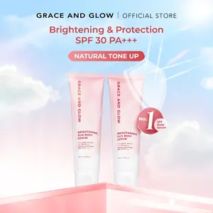 Grace and Glow BUNDLE 2 PCS SPF BODY SERUM - Brightening Sun Lotion Body Serum SPF 30 PA+++ | Sunscreen Tubuh | Sunblock Mencerahkan Badan Anti UV with Arbutin + Bearberry