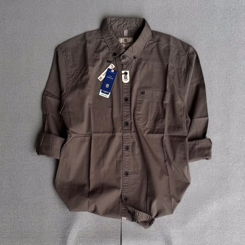 Kemeja Pria Premium Lengan Panjang Katun Twill Baju Cowok Casual Formal Distro Hitam Slim Fit Nyaman Mewah Putih Kancing 8