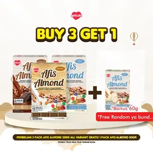 [ PROMO BELI 3 FREE 1 ] Afis Life Susu Pelancar Asi Kacang Hijau | Susu Almond Plus Daun katuk Kurma Madu | Asi Booster 200 gr