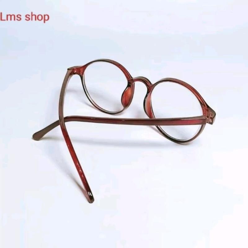 Kacamata Minus Bentuk Bulat 0-50-4-00 Free Lap Bok - Eyewear, Glasses 0