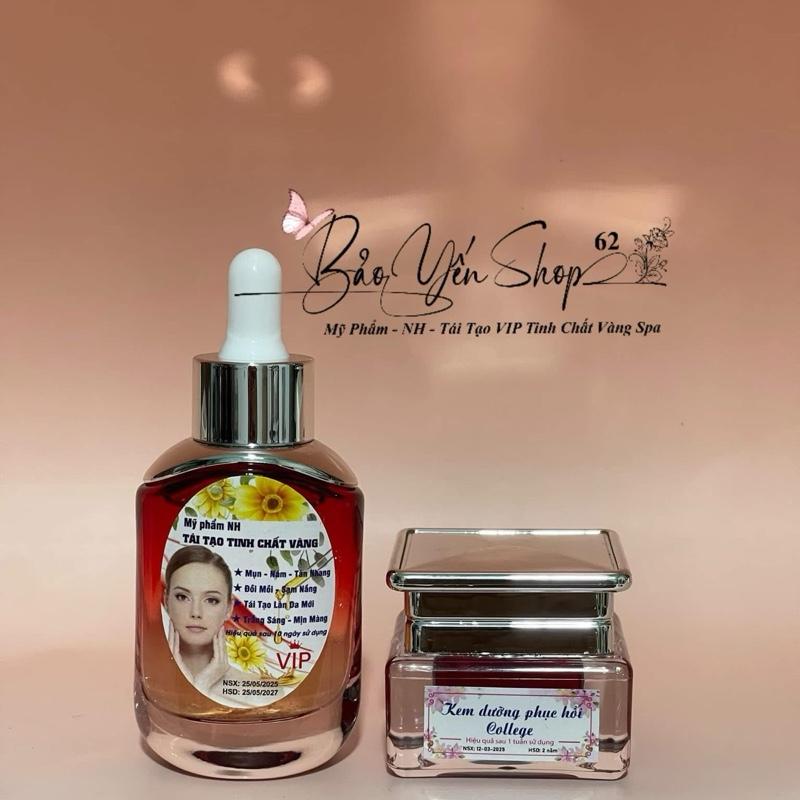  NH-COMBO Thảo Dược VIP tinh chất vàng kem mịn 10gr   hỗ trợ mụn thâm nám tàn nhang đốm nâu  