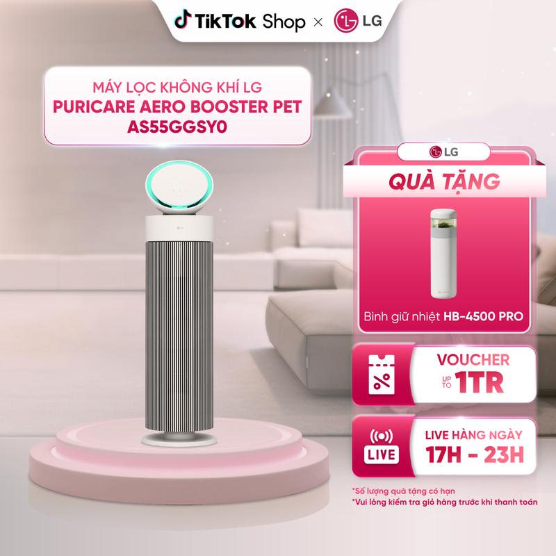 Máy lọc không khí LG PuriCare Aero Booster Pet AS55GGSY0