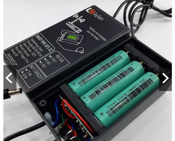 Smart UPS mini DC 12 Volt REMOVEBLE BATTERY (Tanpa baterai) 1