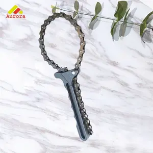 Alat Kunci Rantai Universal Saringan Oli Mobil Ringan Praktis Mudah Dipasang Mekanisme Penjepit Adjustable Perawatan Mesin Sendiri Oil Filter Wrench