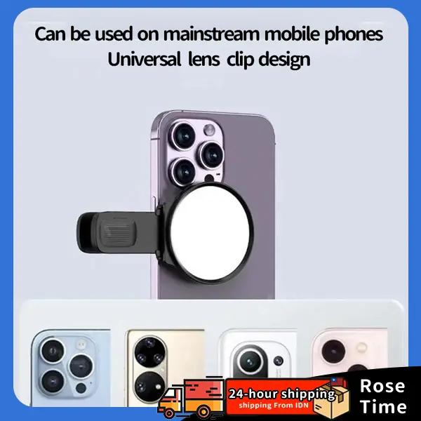 【COD】Selfie Mirror Klip Pemotretan Reflektif Kamera Cermin Selfie Ponsel  Klip Kaca Selfie Lensa HD Ponsel Cermin Selfie Ponsel untuk Semua Cermin Reflektor Selfie Lensa HD Belakang Ponsel