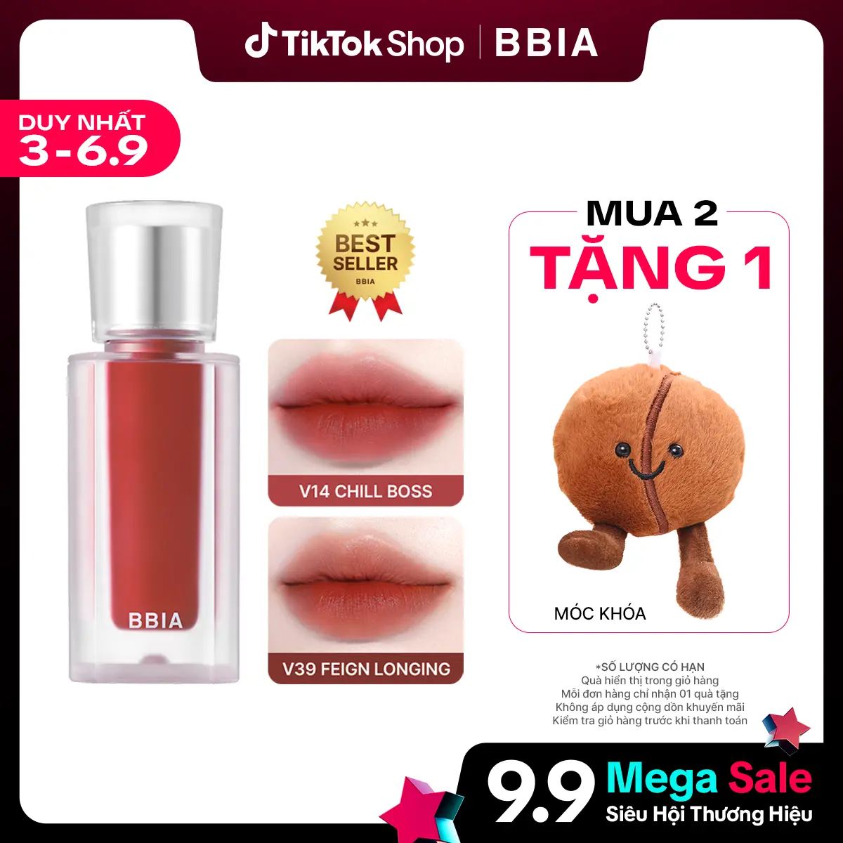 [HOT] [BBIA] Son kem nhung thuần chay, nhẹ môi BBIA Last Velvet Tint V Edition 5g