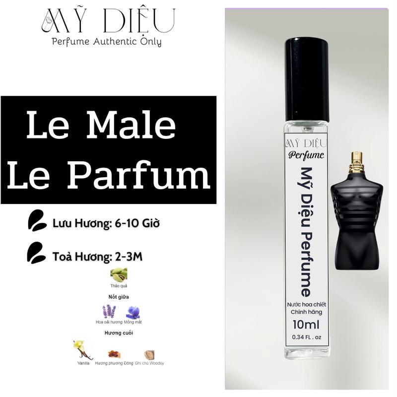 Nước Hoa 10ml Lê Male Le Parfum Ngọt Ngào Cuốn Hút Quyến Rũ Nam Tính Perfume