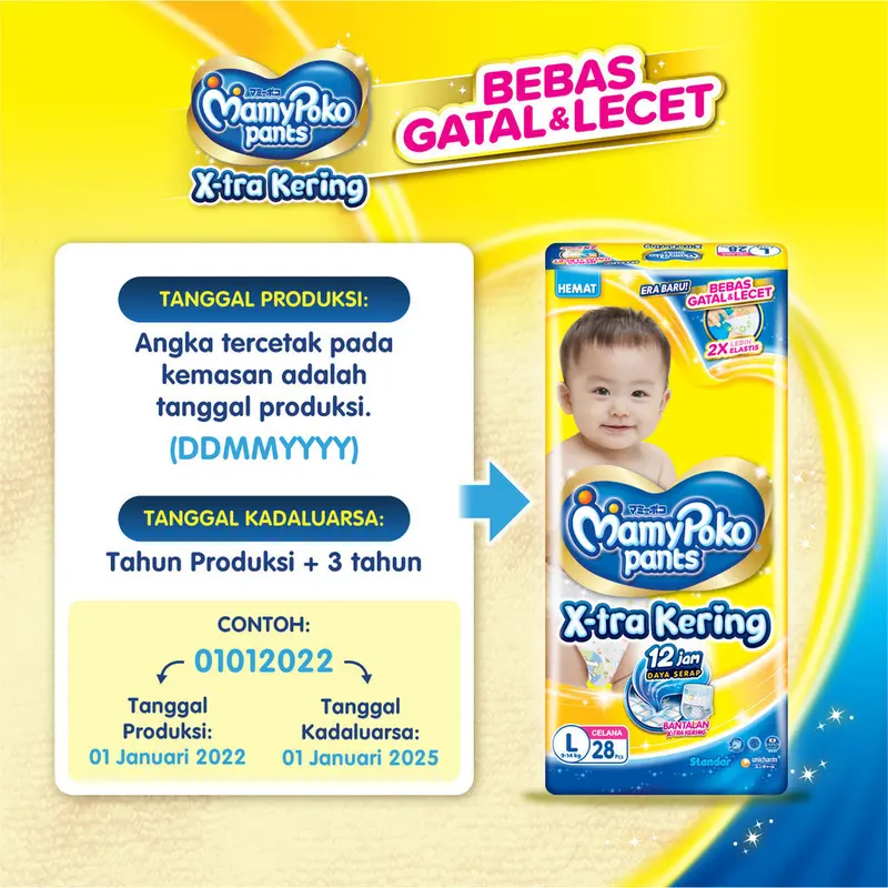 [PAKET 1&2 BALL] MAMYPOKO XTRA KERING/BABY HAPPY/FITTI/SKIN COMFORT/SLIM/ROYAL SOFT/SWEETY/MAKUKU/BERRIES/MAMAMIA/FLUFFY 1